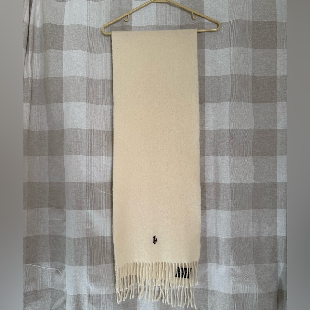 Polo by Ralph Lauren Wool Scarf in Cream
